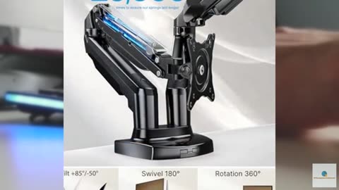 HUANUO Dual Monitor Stand - Full Adjustable Monitor Desk Mount Swivel Vesa Brack