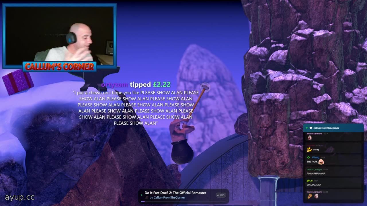 ayupcc - Callum's Corner - 02/12/25 - Competing Getting Over It Day 3