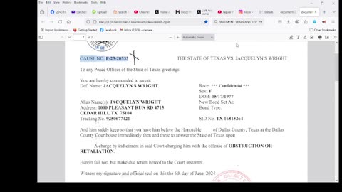 PROOF JAGUAR WRIGHT HAS 2 WARRANTS OUT FOR HER ARREST