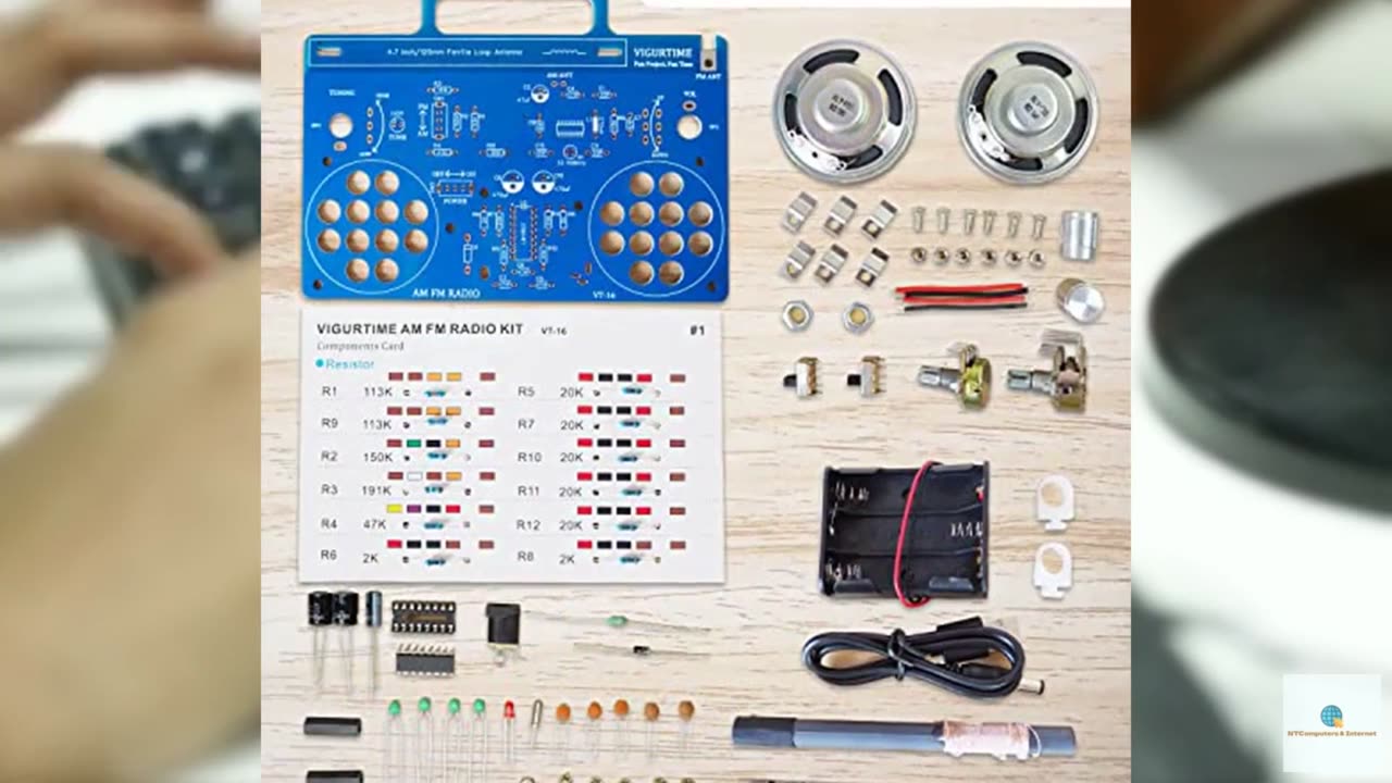 VIGURTIME AM/FM Radio Kit | Soldering Project DIY Kit for Practicing Teaching El