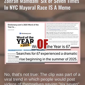 Fact Check: NYC Person Admitting To 'Illegally Vote' For Zohran Mamdani 'Six or Seven Times' IS Meme