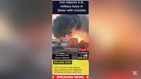 🚨 Iran Strikes US Military Base in Qatar | Missile Attack Shocks World