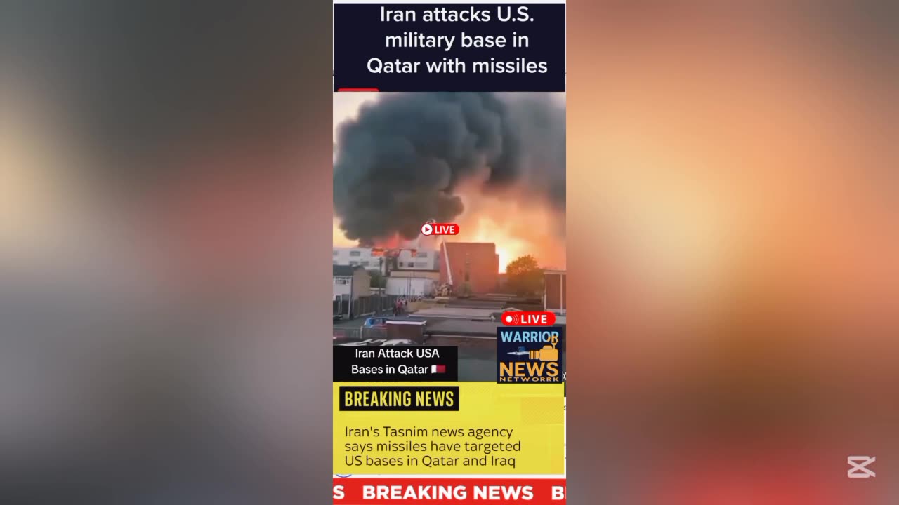 🚨 Iran Strikes US Military Base in Qatar | Missile Attack Shocks World
