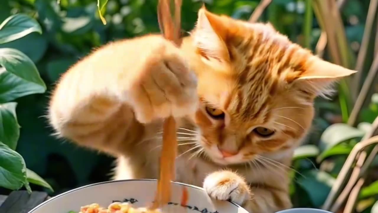 Noodles with Meat Sauce by Master Cat – An Adorable Recipe!