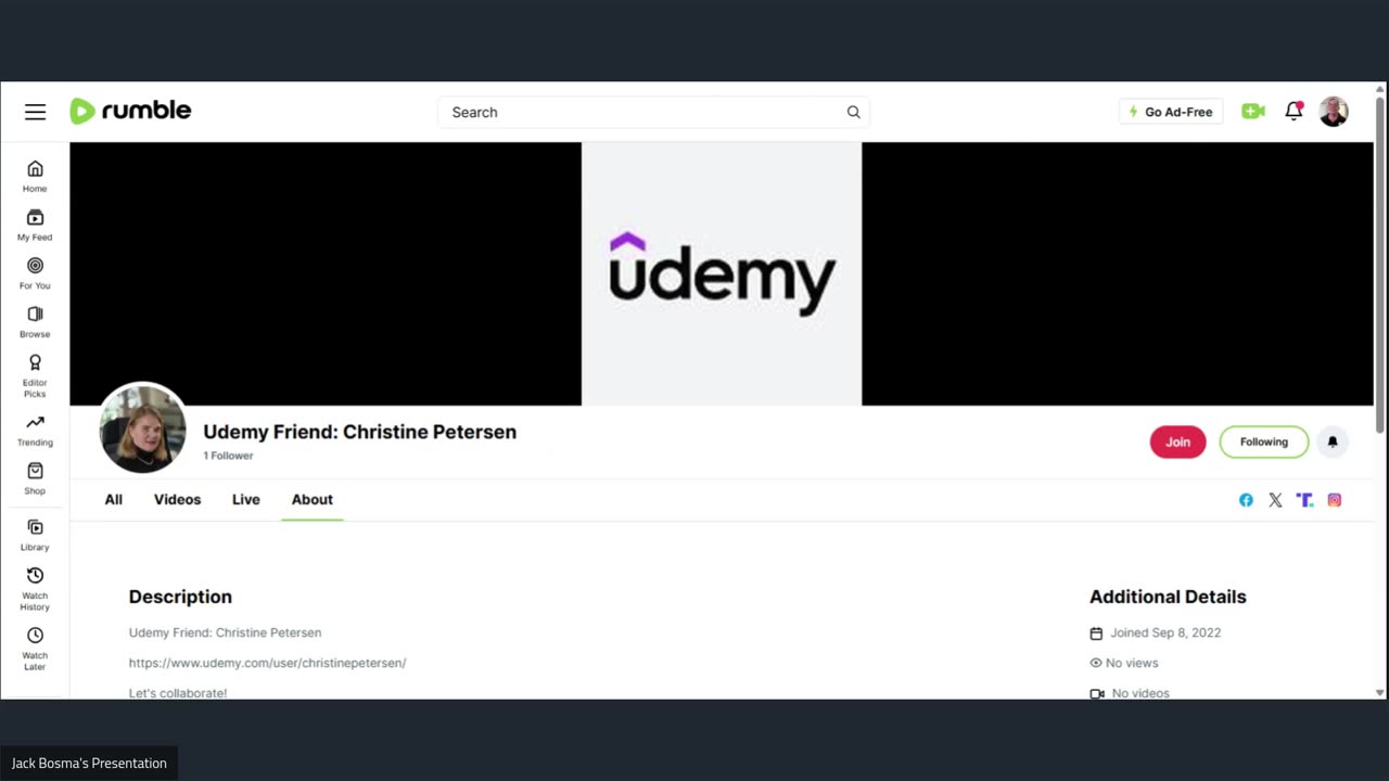 Udemy Friend: Christine Petersen