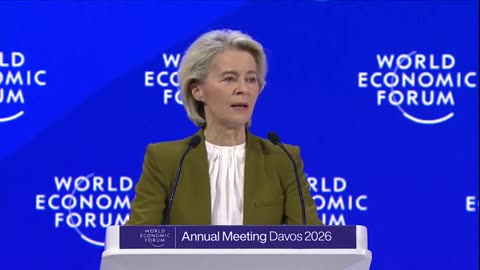 Breaking WEF Davis 2026 Von Der Leyen slams Trump over Greenland and Global crisis