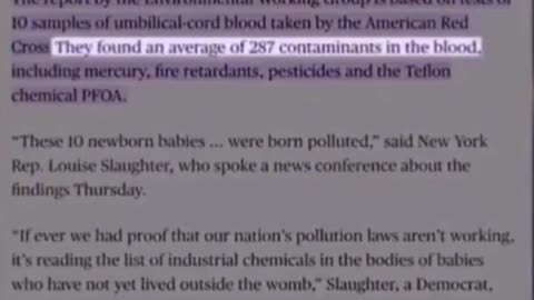 “Babies are being born toxic” 💔