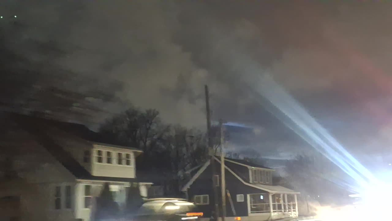 "Clouds" at night in the atmosphere