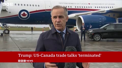 US President Donald Trump announced an immediate end to all trade negotiations with Canada.