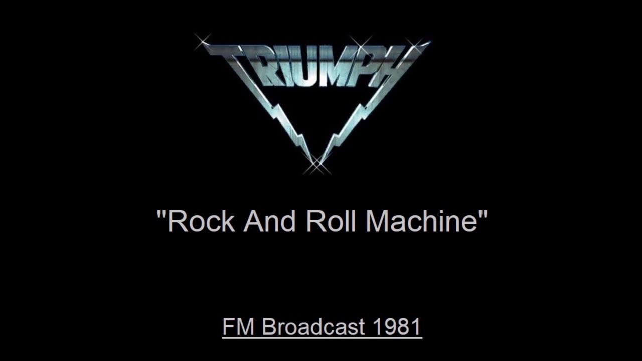 Triumph - Rock And Roll Machine (Live in Cleveland, Ohio 1981) FM Broadcast