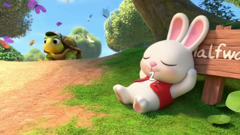 खरगोश और कछुआ 🐇🐢 बच्चों की सीख देने वाली कहानी | Hindi Kids Moral Story