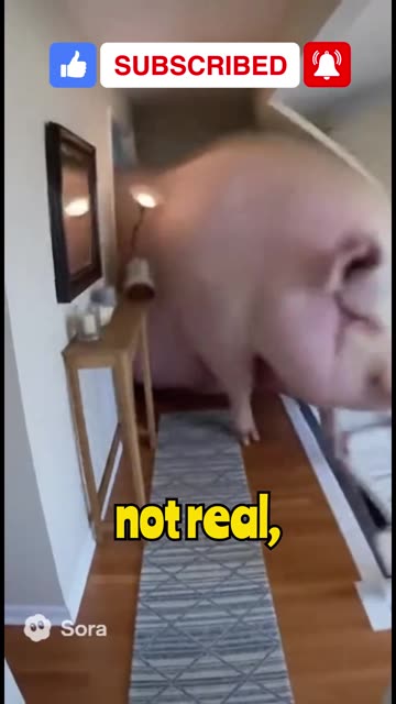Pig Breaks Into House!