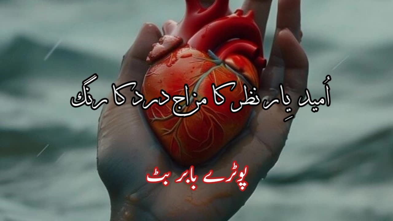 Omeed e yaar ... Urdu sad poetry shayari status #poetry