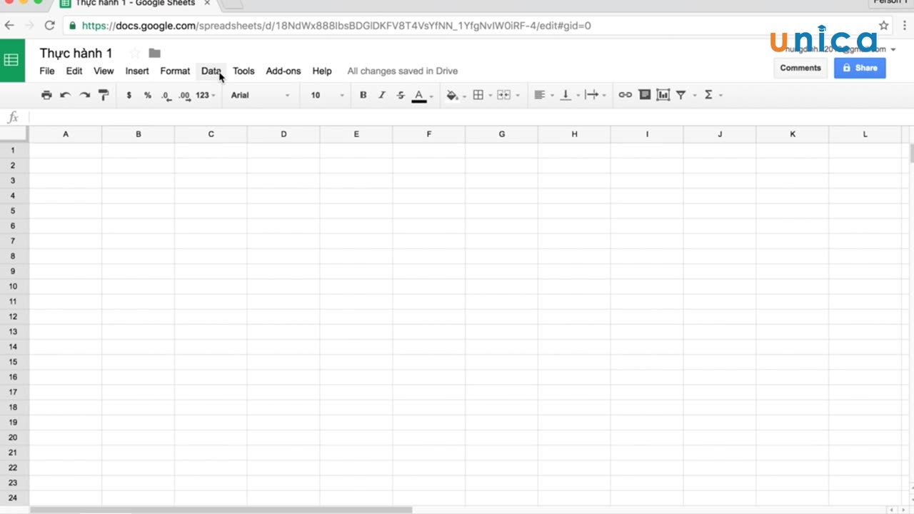 Bài 1: Giới thiệu Google Sheets