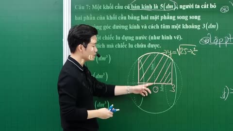 TÍNH THỂ TÍCH KHỐI TRÒN XOAY QUANH TRỤC TUNG mp4