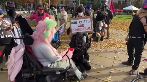 Furries in Portland have arrived at the “Degenerates Against Fascism” protest