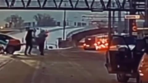 Road accident in Russia