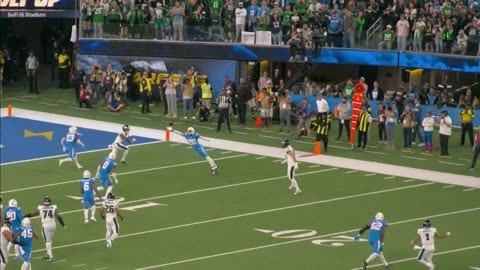 Los Angeles Charges Cam Hart tips ball to Tony Jefferson for interception from Jalen Hurts