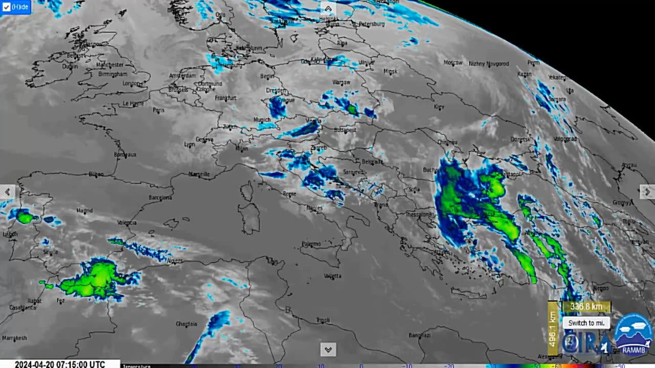 Miran Rubin - Evropa IR 3km RAMMB/CIRA sat=meteosat 10 - 18.04.2024 - 21.04.2024