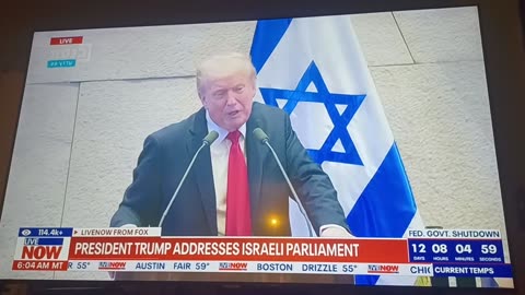 Breaking News: President Trump Trolls the Israeli Parliment