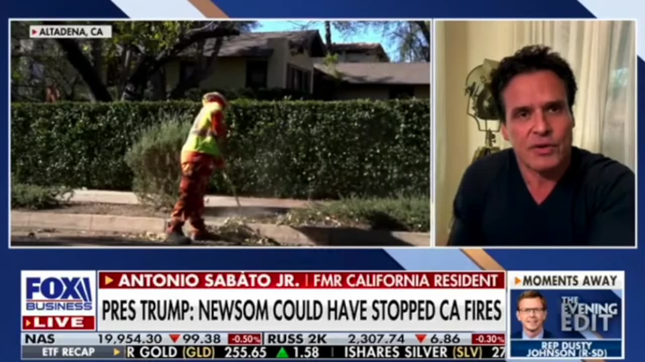 Actor Antonio Sabato, Jr. calls out GAVIN NEWSOM's response to the wildfires