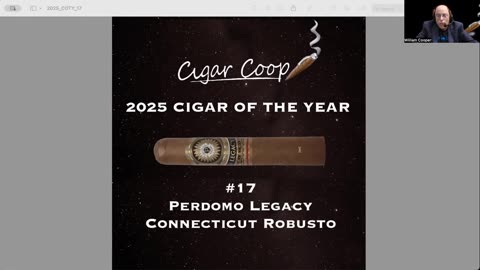 2025 Cigar of the Year Countdown (Coop’s List): #17: Perdomo Legacy Connecticut Robusto