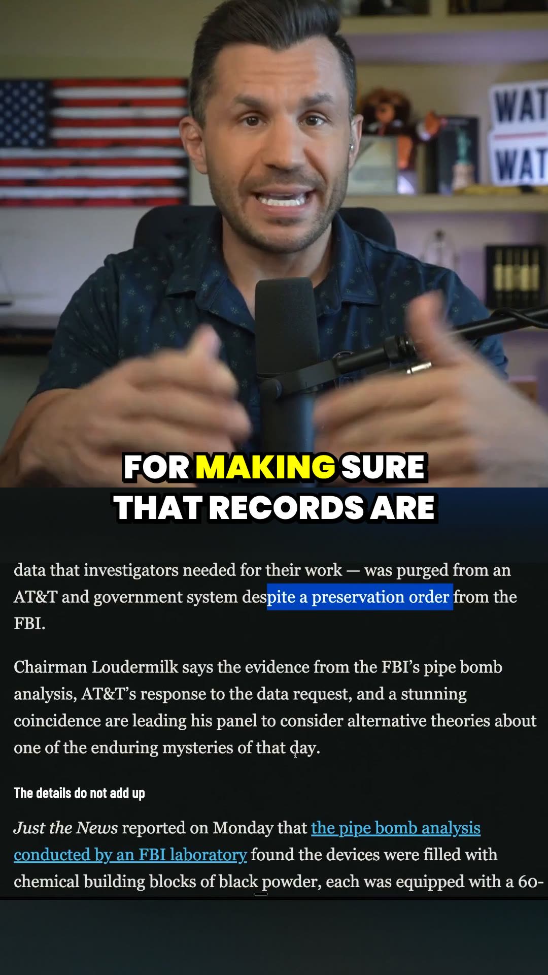 New J6 Pipe Bomb Evidence BLOWS Open AT&T Data Mystery