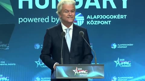 Geert Wilders Reveals his Plan to Take Back The Netherlands in a Speech in Hungary.