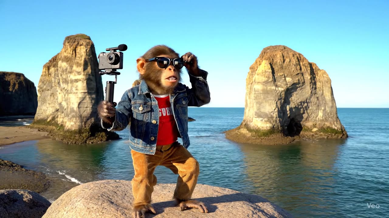 Monkey_Vlogging_at_Hopewell_Rocks
