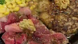 Sizzling Japanese Hamburg Steak & Eggs 🍳🔥 | Pepper Lunch Tokyo Japan 🇯🇵
