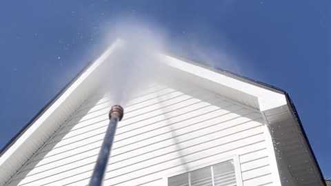 House Wash in First Person Point of View