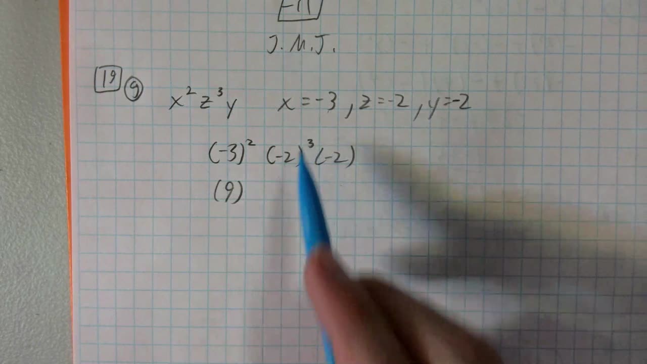 Saxon Algebra 1 Lesson 19 (g)