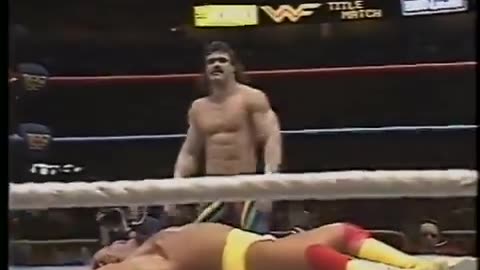 Rick Rude attacks HULK Hogan