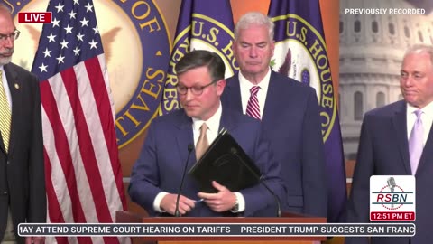 WATCH: Speaker Mike Johnson Holds Government Shutdown Presser - 10/20/25