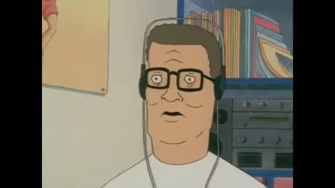 Hank Hill listens to Mike Lindup