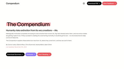 Connor Leahy-The Compendium: Humanity Risks Extinction From It's Very Creations-AIs