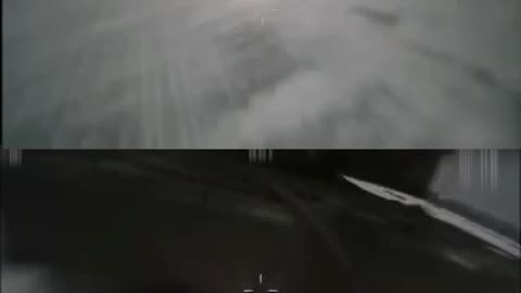 Simultaneous strike on Ukrainian Leopard 2 in Kursk region by two FPV drones at once.