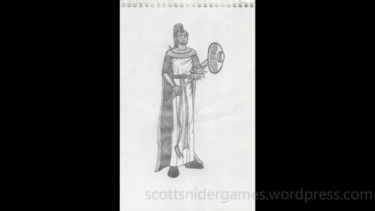 Cleric Pencil Sketch Video #1 (11-02-2025)