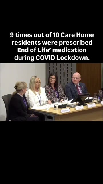 What followed was 5,000 deaths in just 10 weeks at Scottish Care Homes and 50,000 in England.