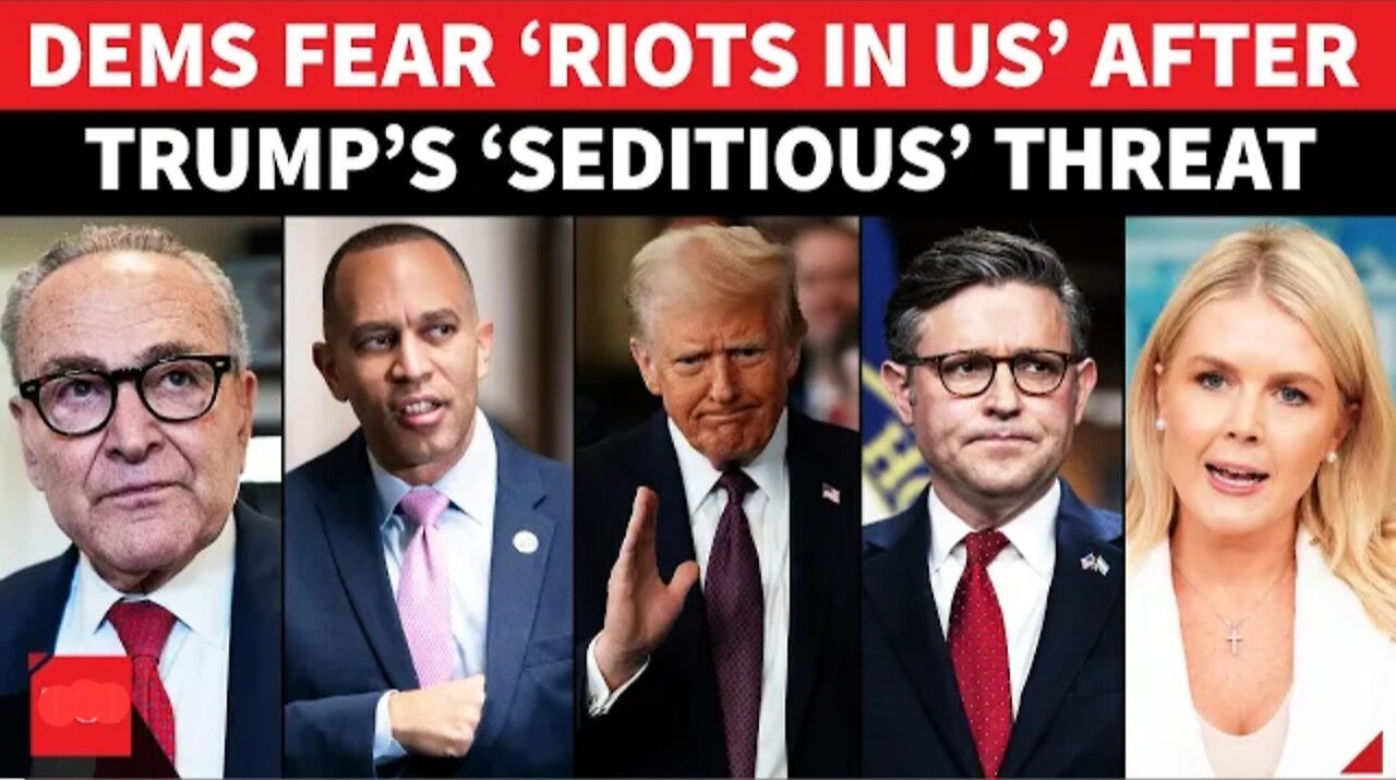 BREAKING: US Soaked In Gasoline’: Schumer, Jeffries Send Chilling Warning As Johnson, Leavitt Defend