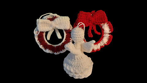 Joy Christmas Angel & Mini Christmas Wreaths