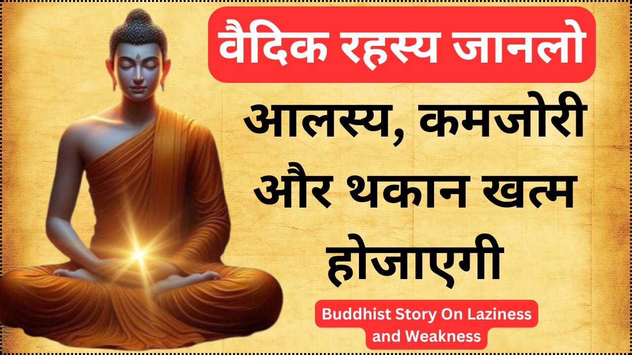 आलस्य, कमजोरी और थकान खत्म होजाएगी | वैदिक रहस्य जानलो | Buddhist Story On Laziness and Weakness