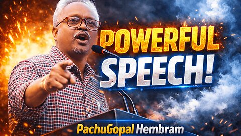 Most Powerful Speech of Tribal Leader Mr PachuGopal Hembram | UFAAO | From Kolkata Ranirasmoni Road.