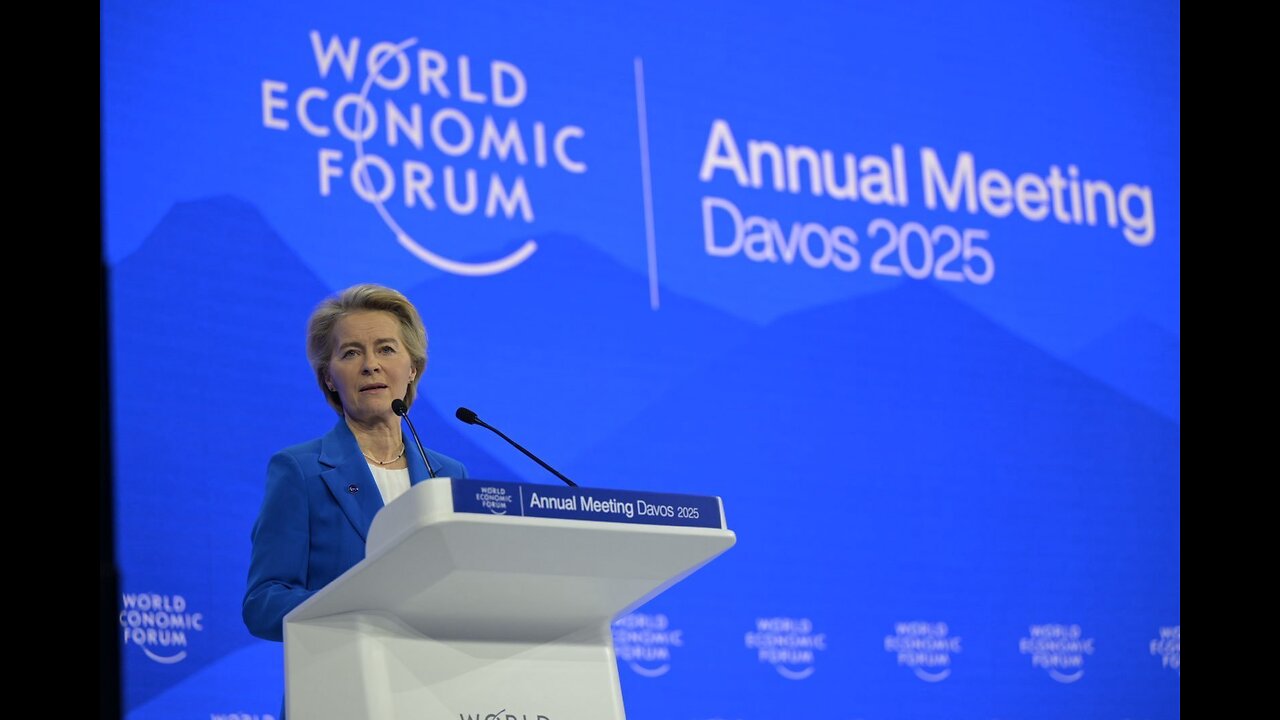 Ursula von der Leyen hält Rede beim WEF in Davos