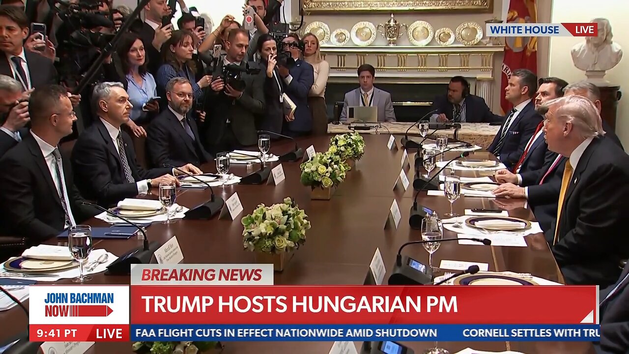 Pres. Trump & PM Orbán discuss Ukraine war, Russian oil, immigration