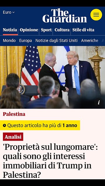 TRUMP È COMPLICE NEL GENOCIDIO DI GAZA