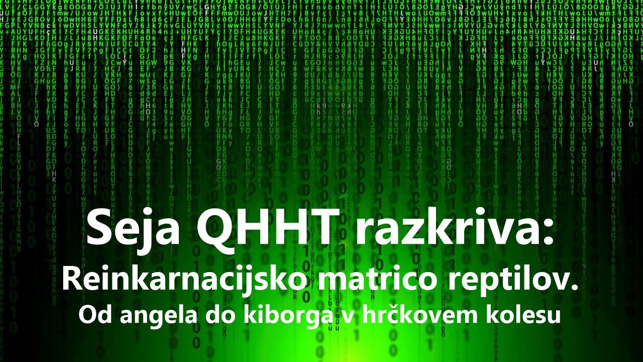 Seja QHHT razkriva: Reinkarnacijsko matrico reptilov. Od angela do kiborga v hrčkovem kolesu