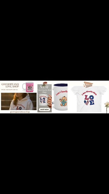 ♦️Visual Encouragement/ Patriotic Charlie Kirk / Give Hope and Love