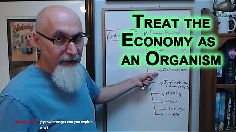 Treat Economy as Organism, Different Functioning Parts: Banks, Money Velocity, Energy, Gold/Silver