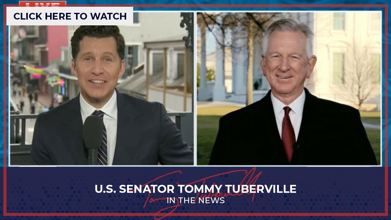 Tuberville Joins Will Cain Show to Discuss Super Bowl, Illegal Immigration, and Service Academies